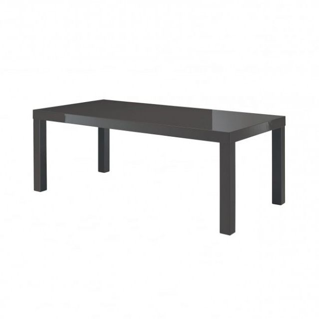 Puro High Gloss Charcoal Coffee Table With Puro White Tv Stands (View 12 of 20)