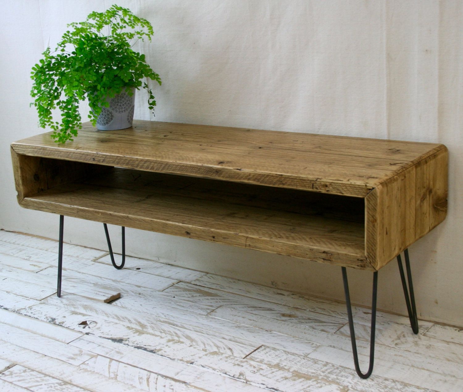 Featured Photo of 2024 Latest Industrial Tv Stands with Metal Legs Rustic Brown