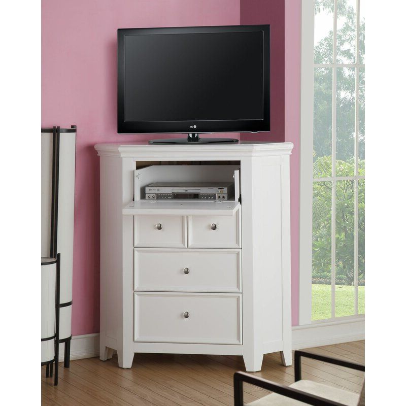 Red Barrel Studio® Didmarton Solid Wood Tv Stand For Tvs Throughout Chrissy Tv Stands For Tvs Up To 75" (View 10 of 20)