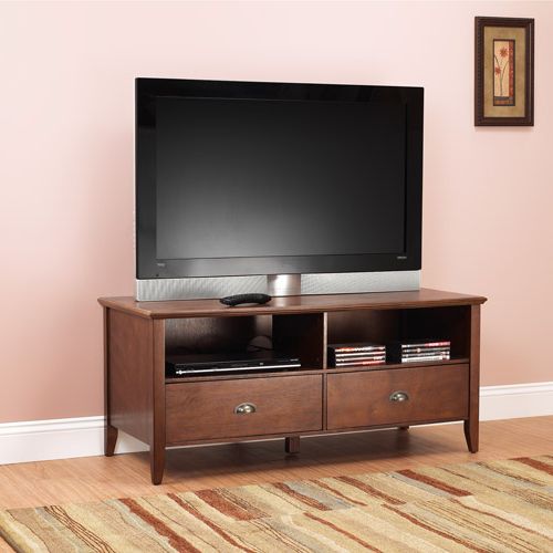 Sheridan Tv Stand For Tvs Up To 50", Walnut – Walmart Intended For Lansing Tv Stands For Tvs Up To 50&quot; (Gallery 14 of 20)