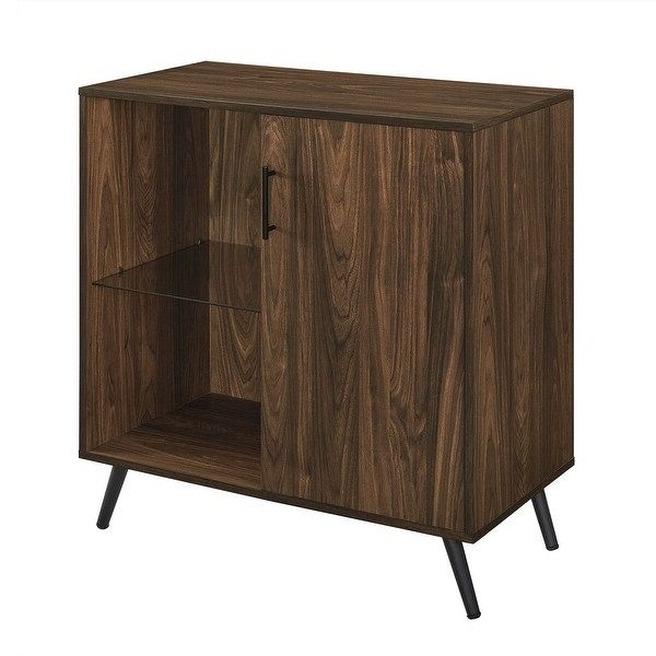 Shop Offex 30" Mid Century Style Wood Tv Storage Console Within Mid Century 2 Door Tv Stands In Dark Walnut (View 11 of 20)
