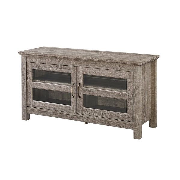 Shop Offex 44" Wood Tv Media Stand Storage Console Regarding Techni Mobili 53" Driftwood Tv Stands In Grey (Gallery 19 of 20)