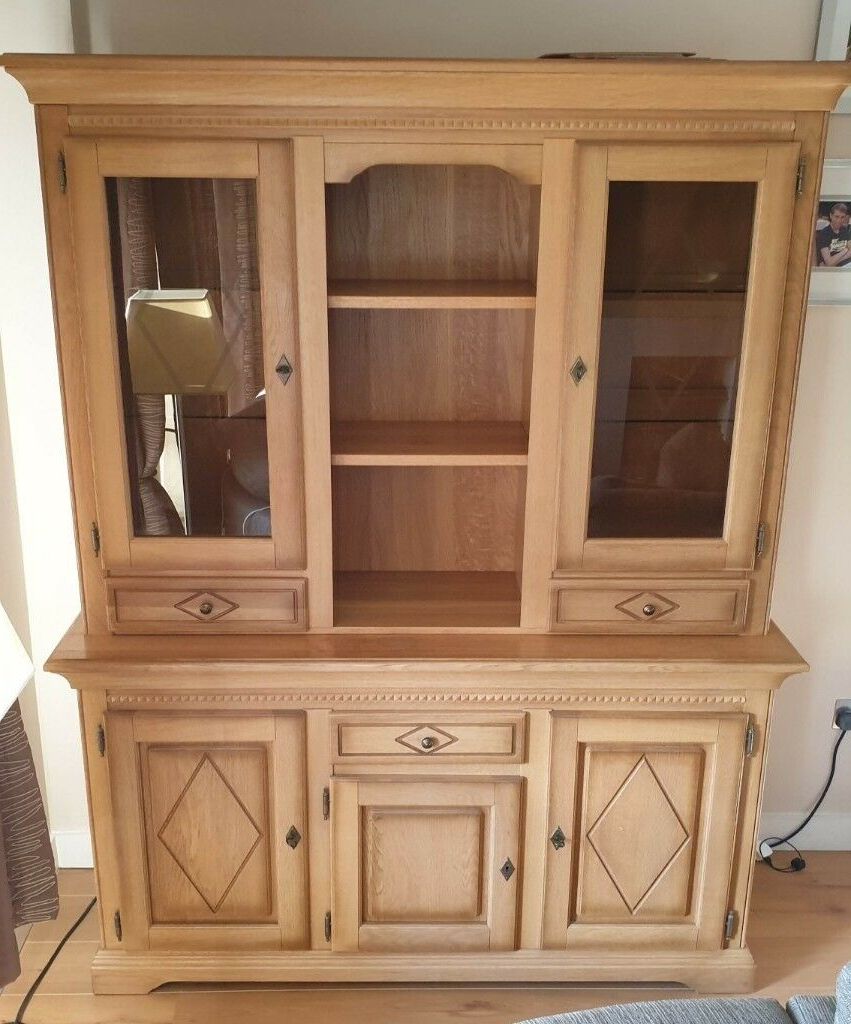 Solid Oak Display Cabinet | In Bromley, London | Gumtree Regarding Bromley Oak Corner Tv Stands (Gallery 15 of 20)