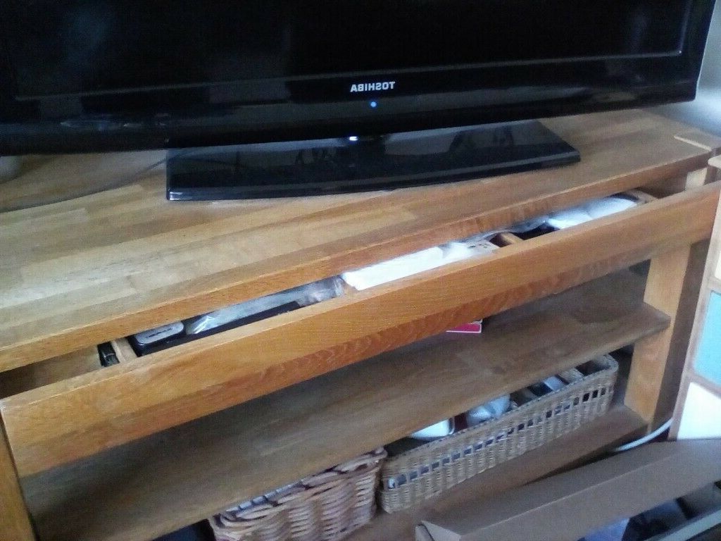Solid Oak Tv Stand | In Bromley, London | Gumtree In Bromley Oak Tv Stands (View 5 of 20)