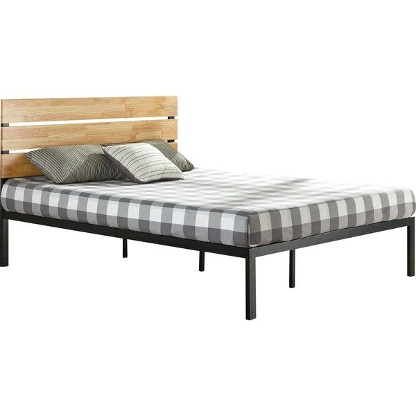 Sonoma Metal/wood Platform Bed & Reviews | Allmodern Pertaining To Emmett Sonoma Tv Stands With Coffee Table With Metal Frame (Gallery 19 of 20)