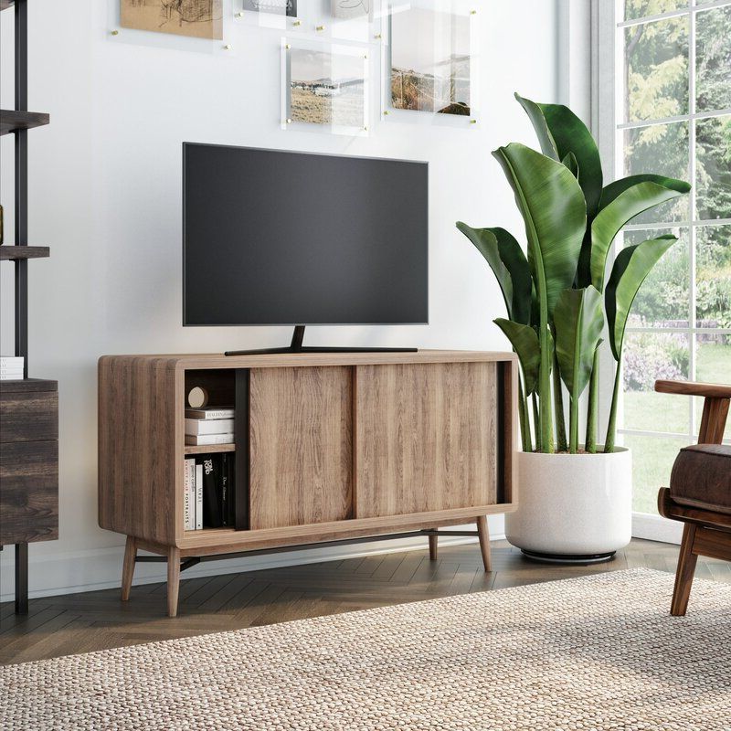 Summerdale Tv Stand For Tvs Up To 49" | Tv Stand Wood In Modern Sliding Door Tv Stands (Gallery 6 of 20)
