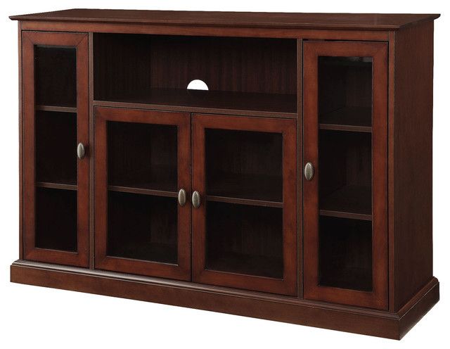 Summit Highboy Tv Stand, Espresso – Transitional In Winsome Wood Zena Corner Tv & Media Stands In Espresso Finish (View 16 of 20)