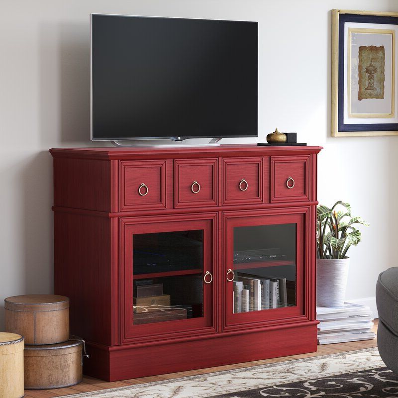 Three Posts Callicoon 39.75" Tv Stand & Reviews | Wayfair With Regard To Tasi Traditional Windowpane Corner Tv Stands (Gallery 12 of 20)