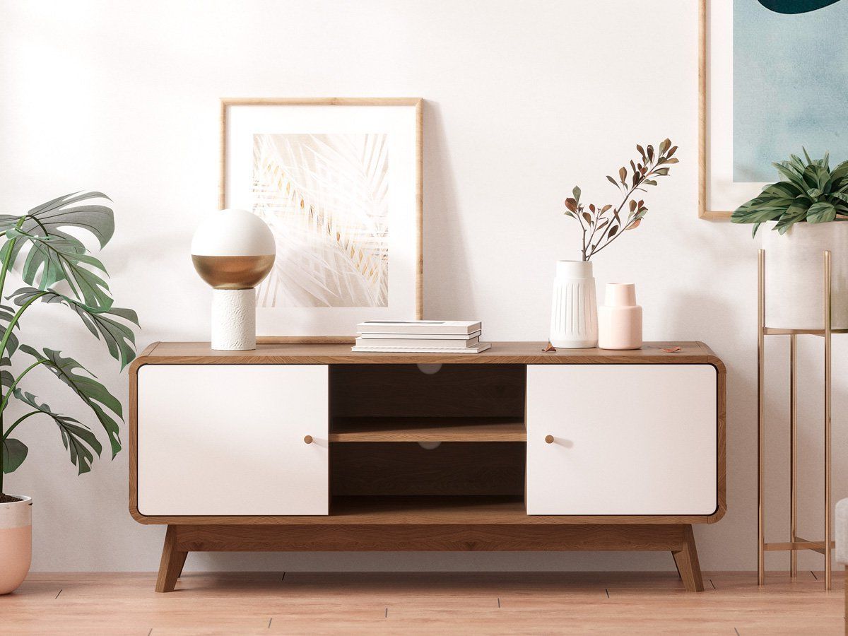 Tv Cabinet Entertainment Unit (freya Collection) | Tv For Freya Wide Tv Stands (View 6 of 20)