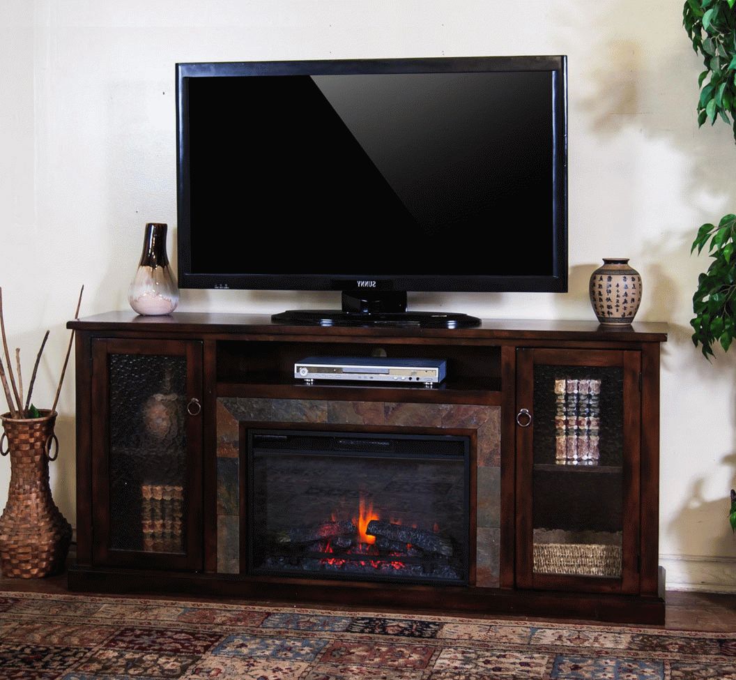 Tv Stand Fireplace, Tv Console Fireplace, Rustic Console For Electric Fireplace Tv Stands With Shelf (Gallery 10 of 20)