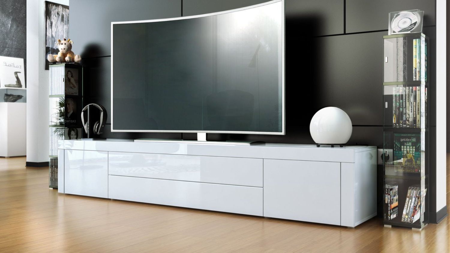 Umago Porta Tv In 13 Colori, Mobile Soggiorno L 200 Cm Pertaining To Solo 200 Modern Led Tv Stands (View 13 of 20)