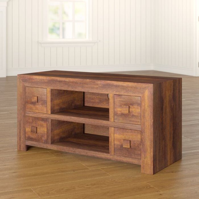 Union Rustic Quinton Solid Wood Tv Stand For Tvs Up To 49 With Oglethorpe Tv Stands For Tvs Up To 49&quot; (Gallery 6 of 20)