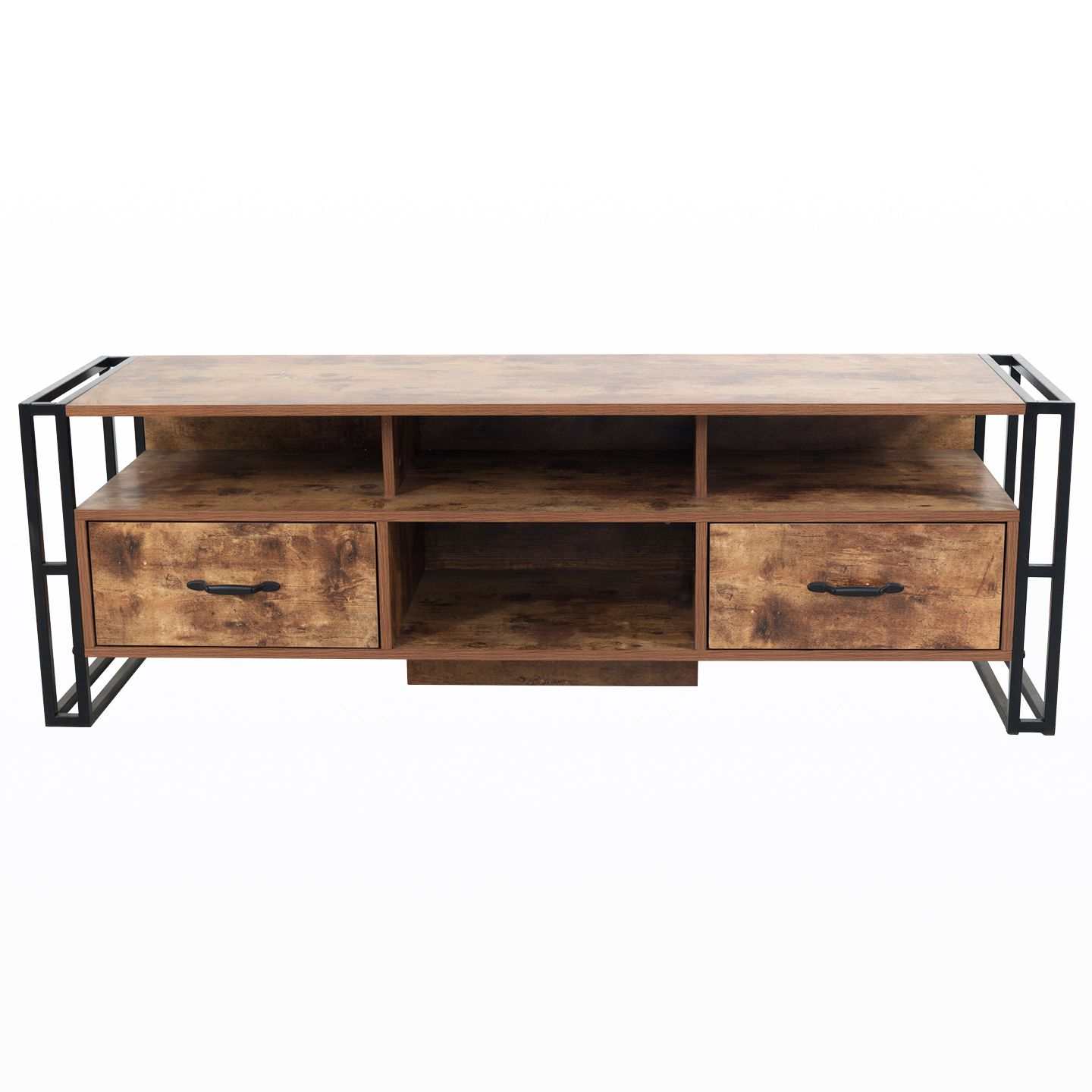 Urban Line Tv Stand – Rustic Wood | Living Essentials Corp (View 9 of 20)