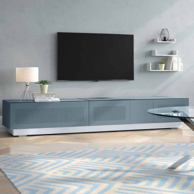 Wade Logan Tv Stand For Tvs Up To 88" & Reviews | Wayfair Inside Gosnold Tv Stands For Tvs Up To 88" (Gallery 9 of 20)