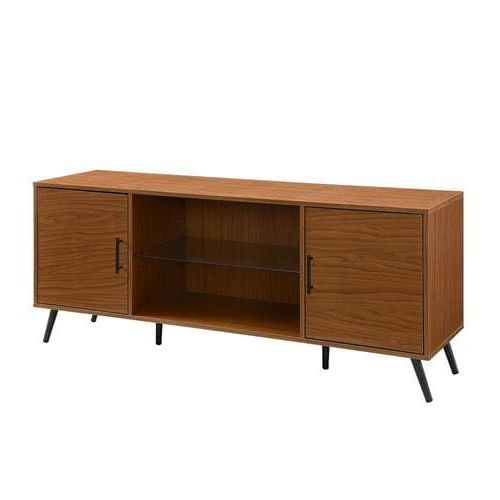 Walker Edison 60 In Mid Century Modern Tv Stand  Acorn At Pertaining To Walker Edison Contemporary Tall Tv Stands (Gallery 20 of 20)