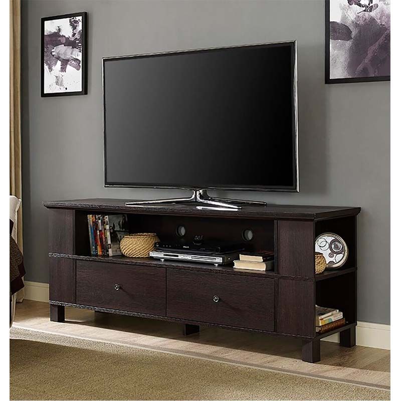 Walker Edison 65 Inch Tv Stand With Multimedia Storage In Jowers Tv Stands For Tvs Up To 65&quot; (Gallery 20 of 20)