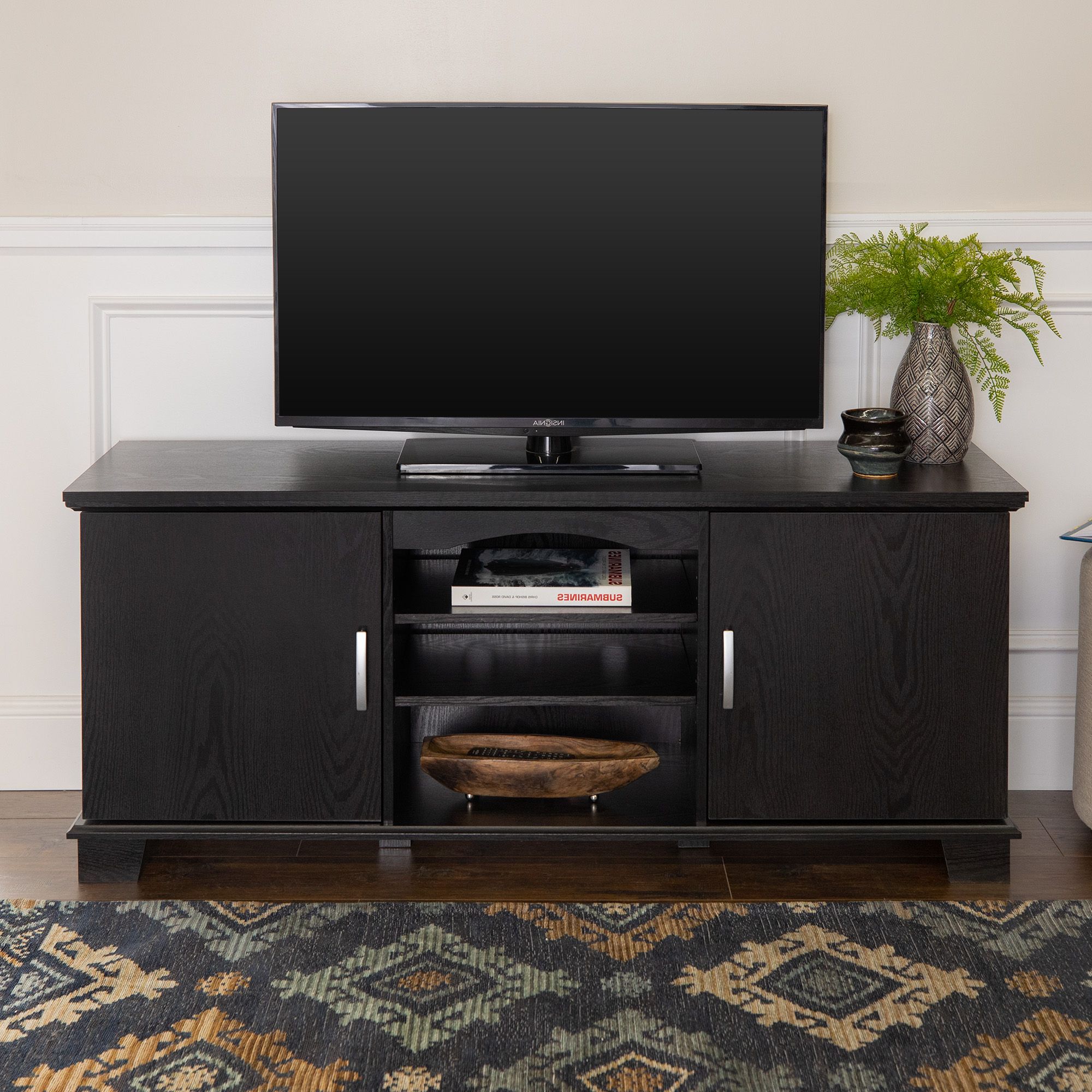 Walker Edison Transitional Tv Stand For Tvs Up To 66 Intended For Antea Tv Stands For Tvs Up To 48&quot; (Gallery 10 of 20)
