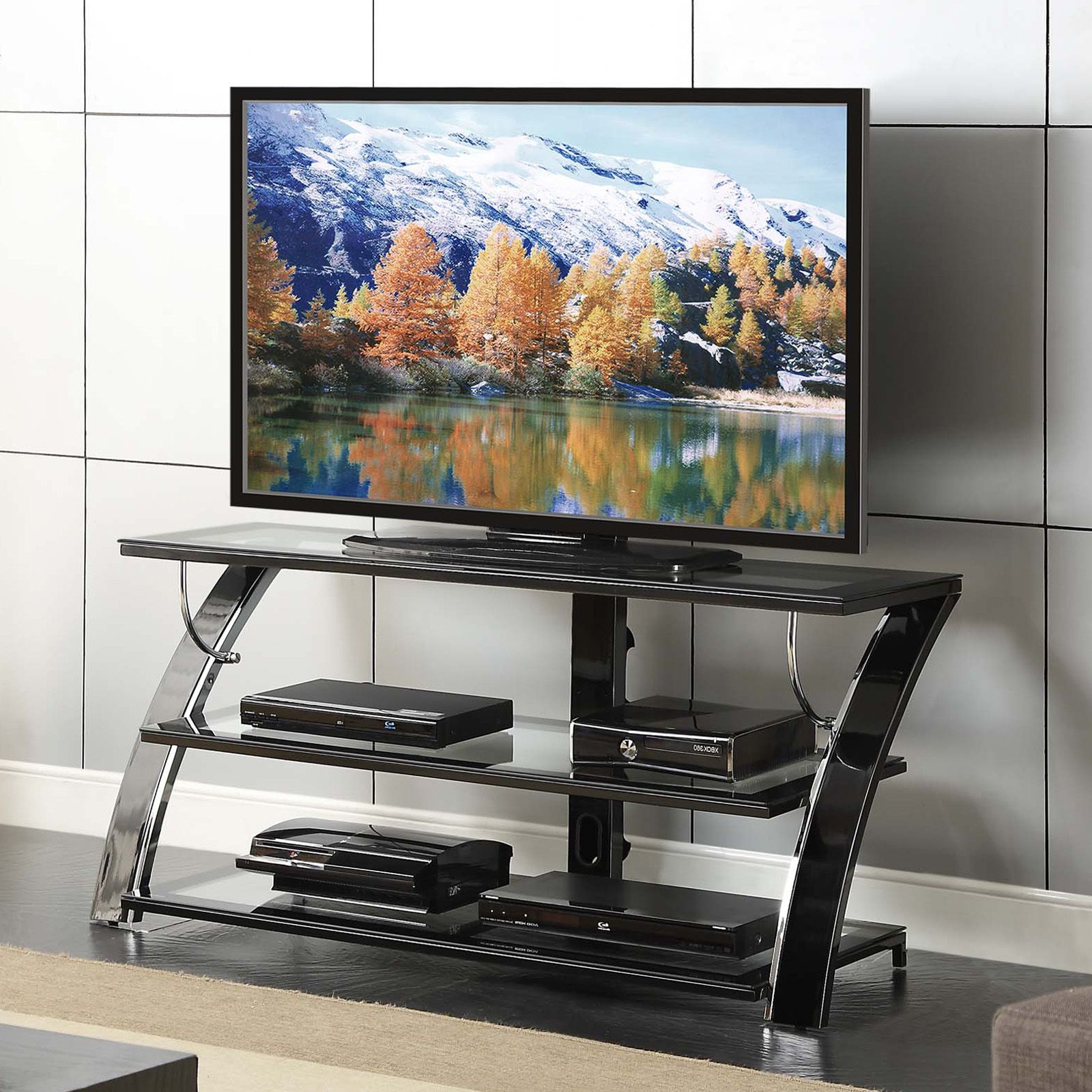 Whalen Camarillo 50 In. Tv Stand – Tv Stands At Hayneedle In Modern Black Tv Stands On Wheels (Gallery 4 of 20)