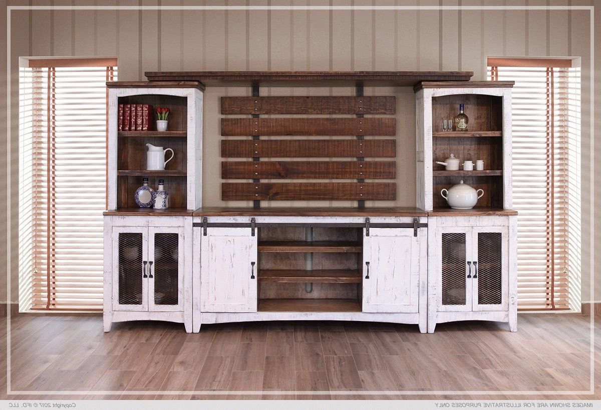White Entertainment Center,white Entertainment Wall Unit Regarding Rustic Country Tv Stands In Weathered Pine Finish (View 8 of 20)