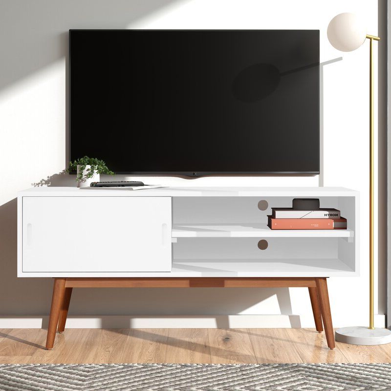 Wilbur Solid Wood Tv Stand For Tvs Up To 50 Inches Inside Caleah Tv Stands For Tvs Up To 50&quot; (Gallery 7 of 20)