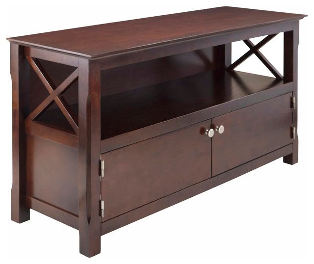 Winsome Wood Xola Cappuccino Transitional Tv Stand – 40643 Pertaining To Winsome Wood Zena Corner Tv &amp; Media Stands In Espresso Finish (View 6 of 20)