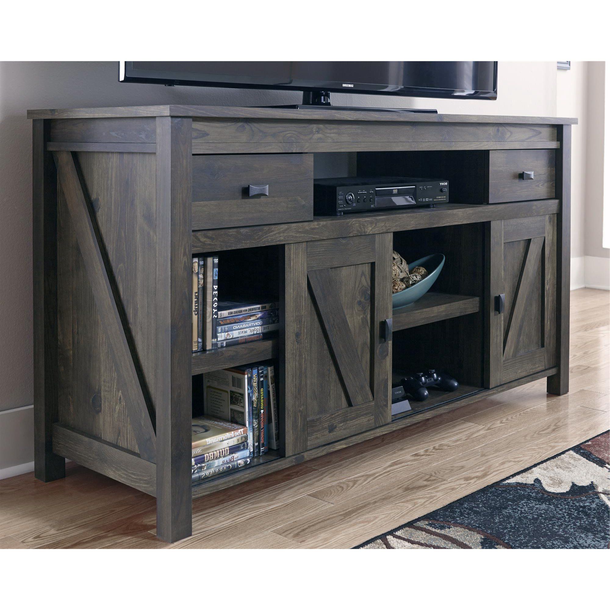 Woven Paths Scandi Farmhouse Tv Stand For Tvs Up To 60 In Woven Paths Farmhouse Barn Door Tv Stands In Multiple Finishes (View 18 of 20)
