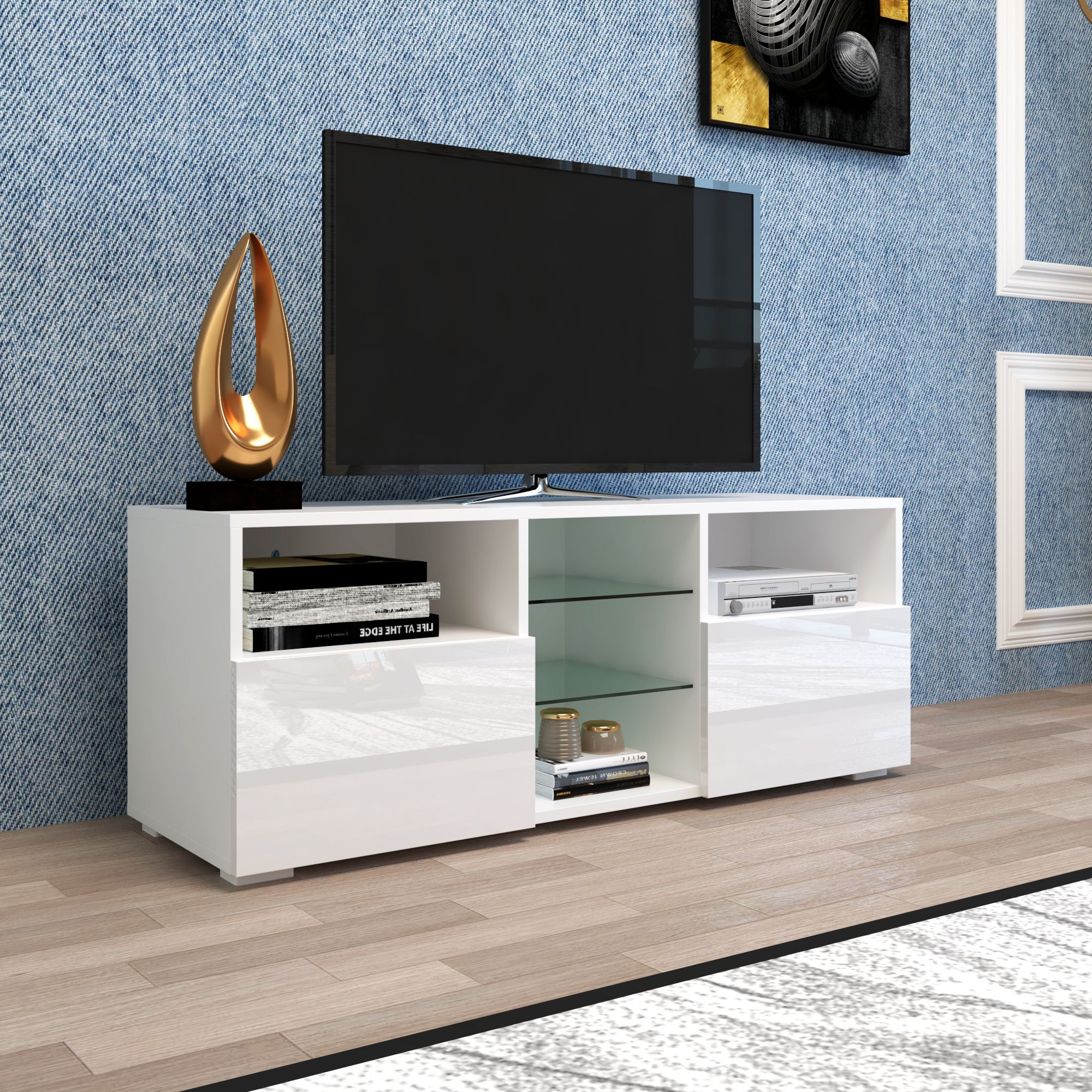 Yofe Tv Entertainment Center For Up To 65 Inch Tv, High Pertaining To Wolla Tv Stands For Tvs Up To 65" (View 9 of 20)