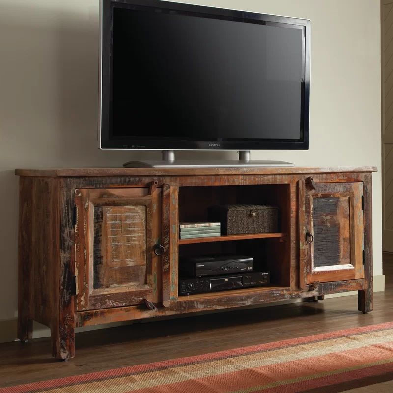 Zachariah Solid Wood Tv Stand For Tvs Up To 65" | Tv Stand Within Giltner Solid Wood Tv Stands For Tvs Up To 65&quot; (Gallery 19 of 20)