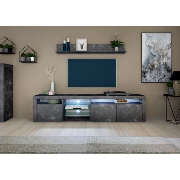 Zipcode Design Eleada Tv Stand For Tvs Up To 88" & Reviews With Regard To Ailiana Tv Stands For Tvs Up To 88&quot; (View 4 of 20)