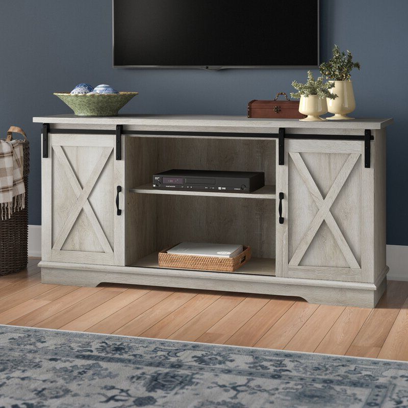 Laurel Foundry Modern Farmhouse Berene Tv Stand For Tvs Up Intended For Better Homes &amp; Gardens Modern Farmhouse Tv Stands With Multiple Finishes (Gallery 27 of 31)