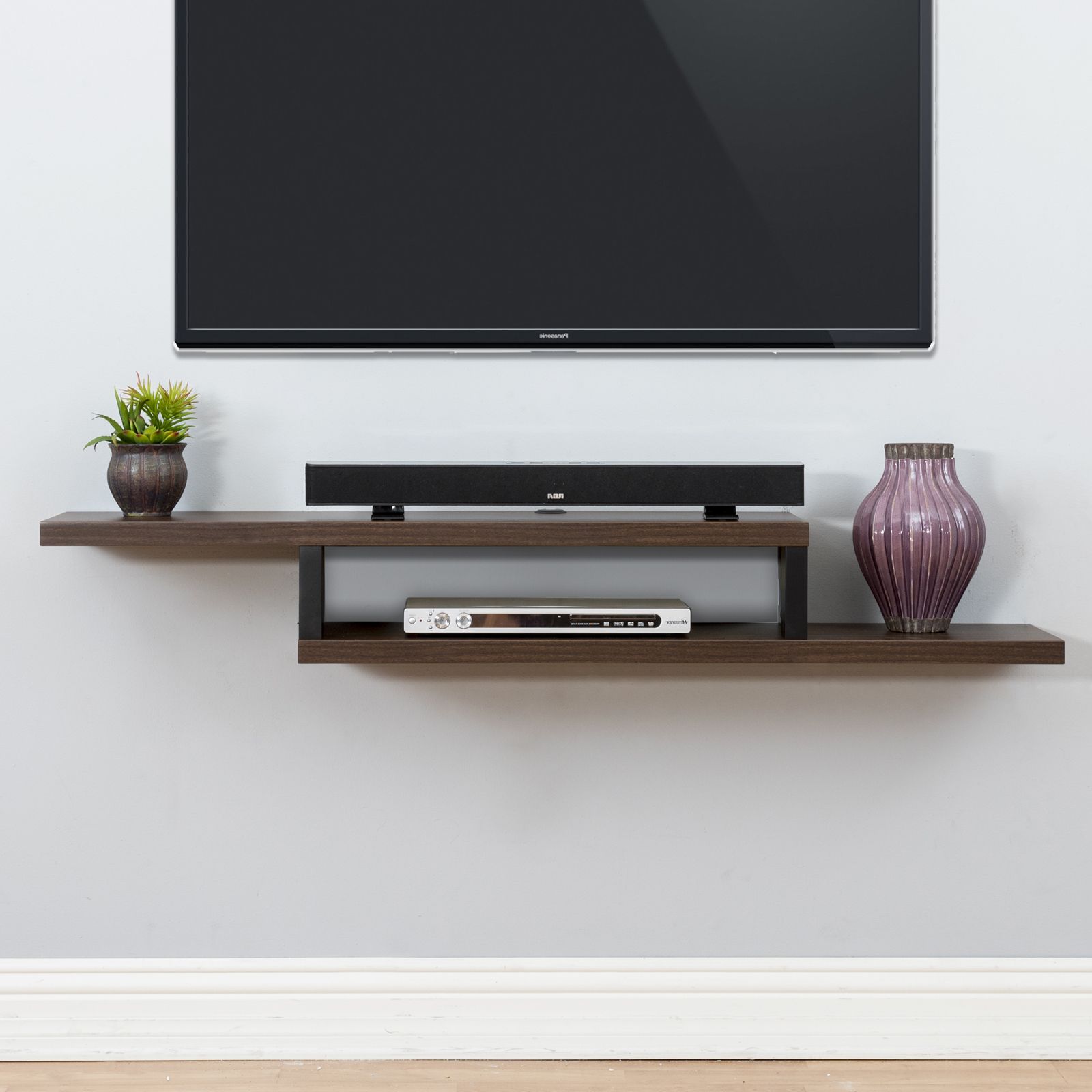 Martin Furniture Ascend Wall Mounted Tv Shelf – Tv Stands Intended For Bari 160 Wall Mounted Floating 63&quot; Tv Stands (Gallery 21 of 27)