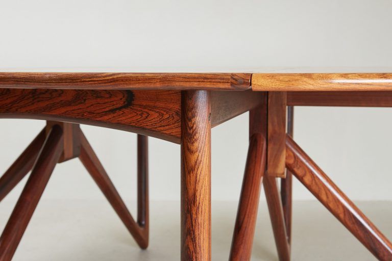 2020 Danish Drop Leaf Tablekurt Ostervig For Jason Mobler For Drop Leaf Tables With Hairpin Legs (View 14 of 20)