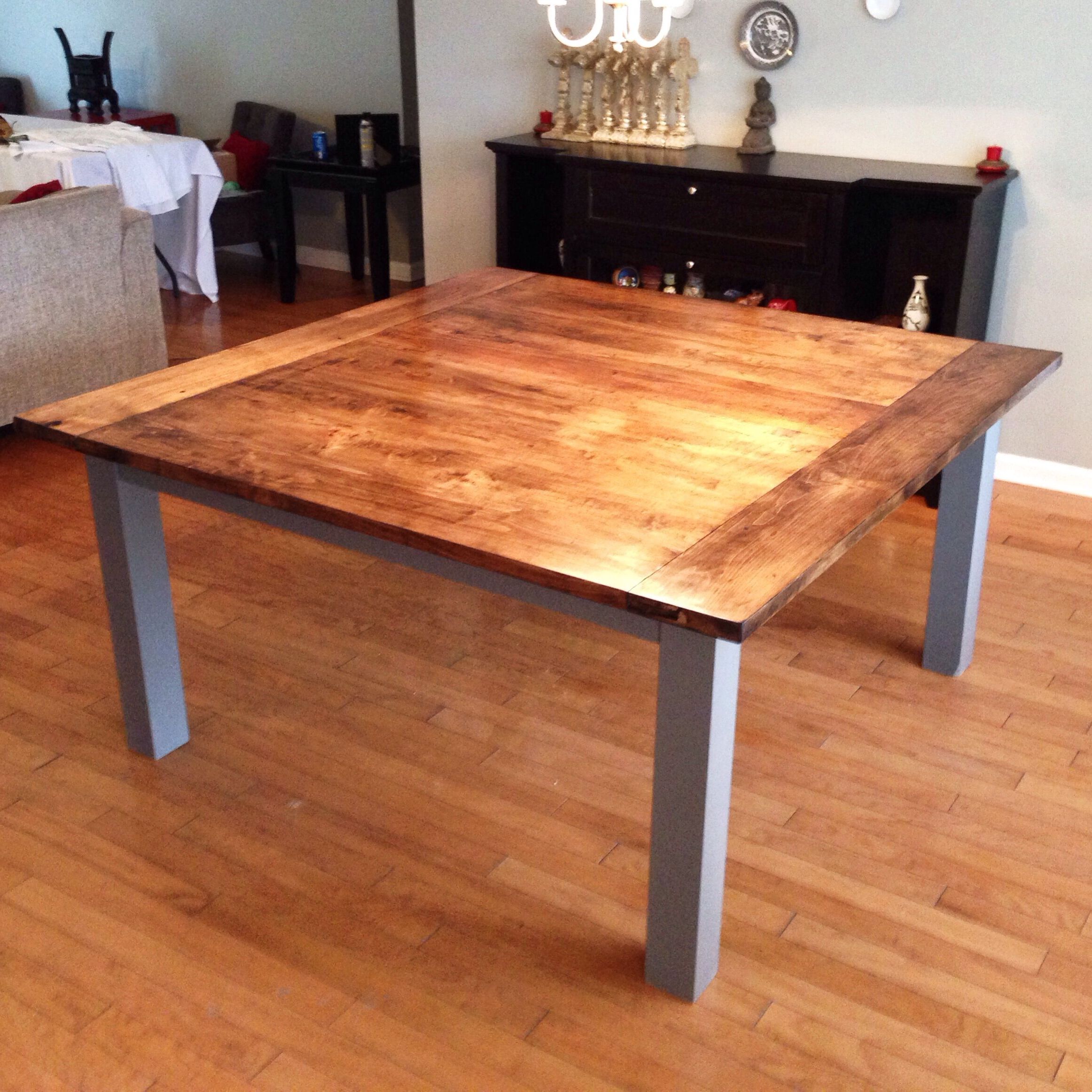 2020 Dark Oak Wood Dining Tables Pertaining To Large Stained Maple, Solid Wood Dining Table (View 16 of 20)