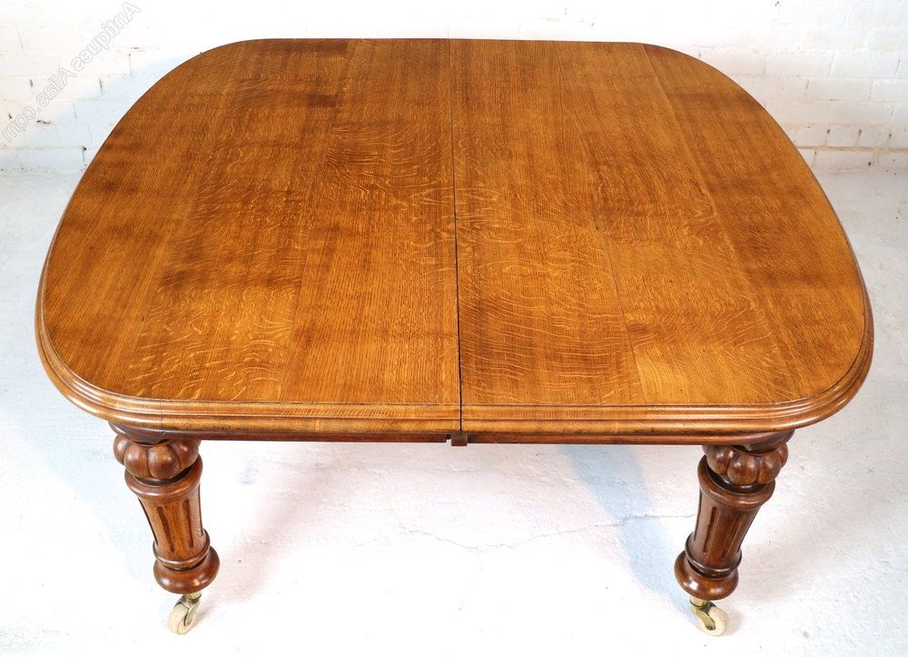 Best And Newest Victorian Oak Dining Table & 3 Leaves Seats 10/12 Intended For Antique Oak Dining Tables (View 11 of 20)