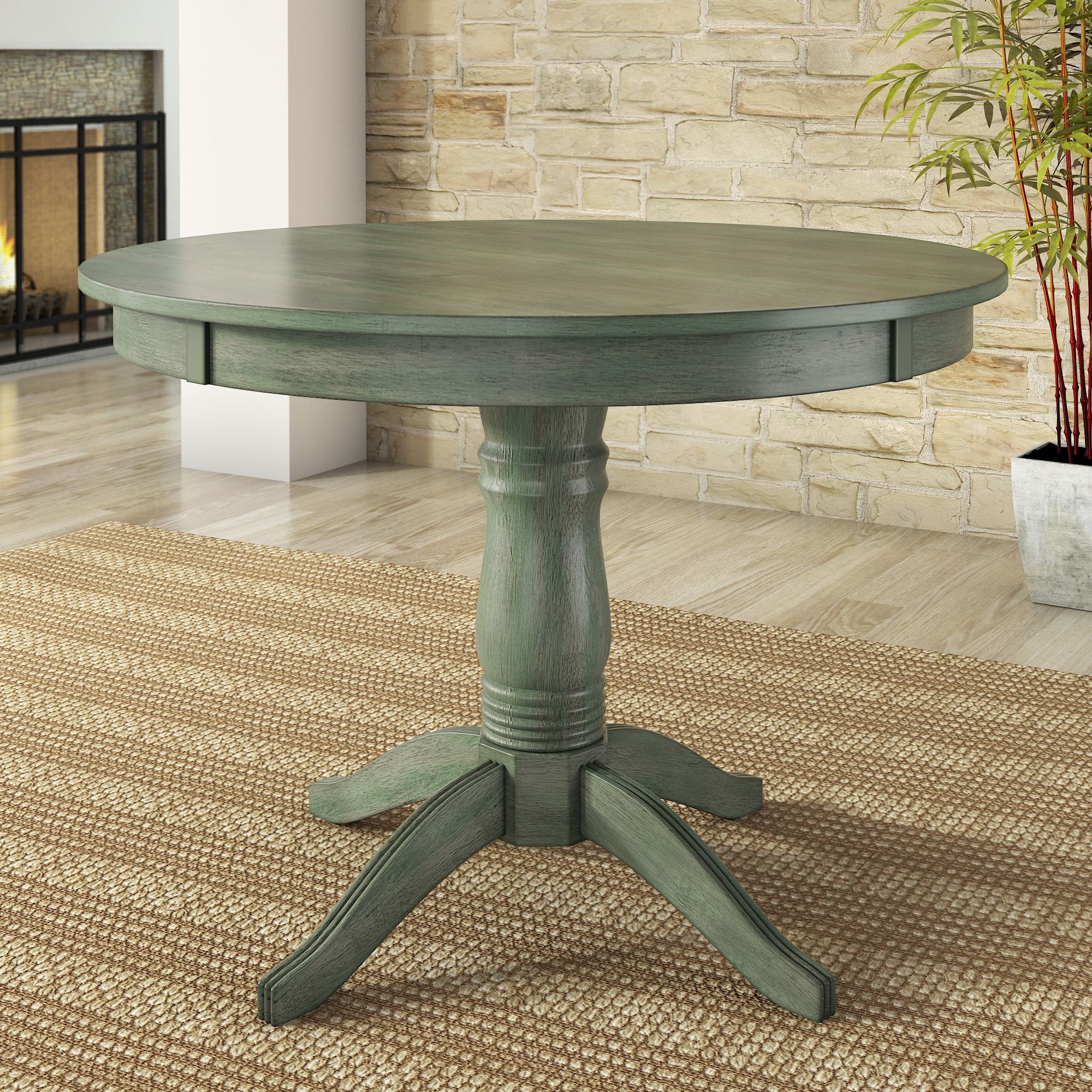 Dark Hazelnut Dining Tables Within Widely Used Lexington 42" Round Wood Pedestal Base Dining Table, Dark (Gallery 20 of 20)