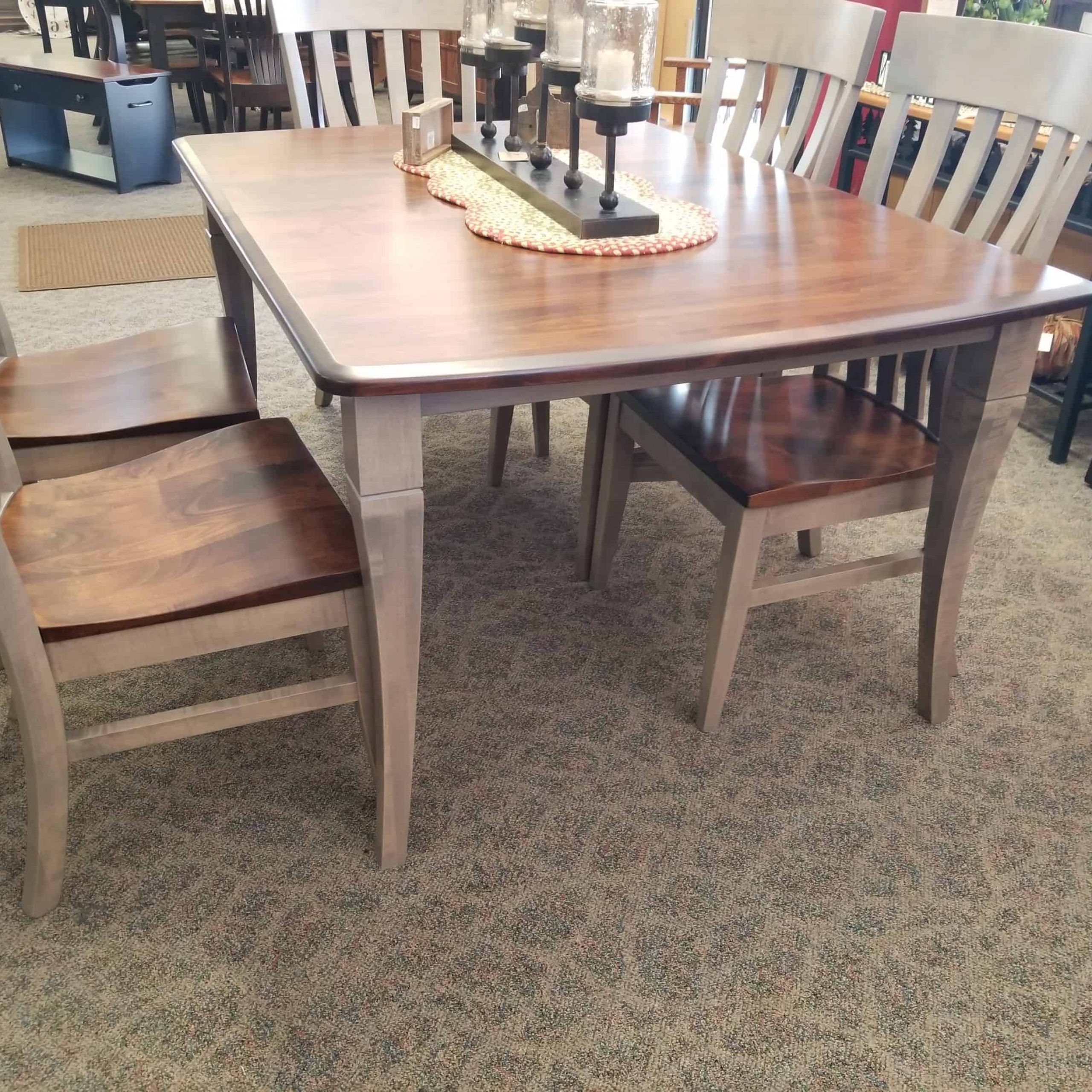 Famous Newbury Dining Table, Shown In Brown Maple – Amish Oak With Brown Dining Tables (View 17 of 20)