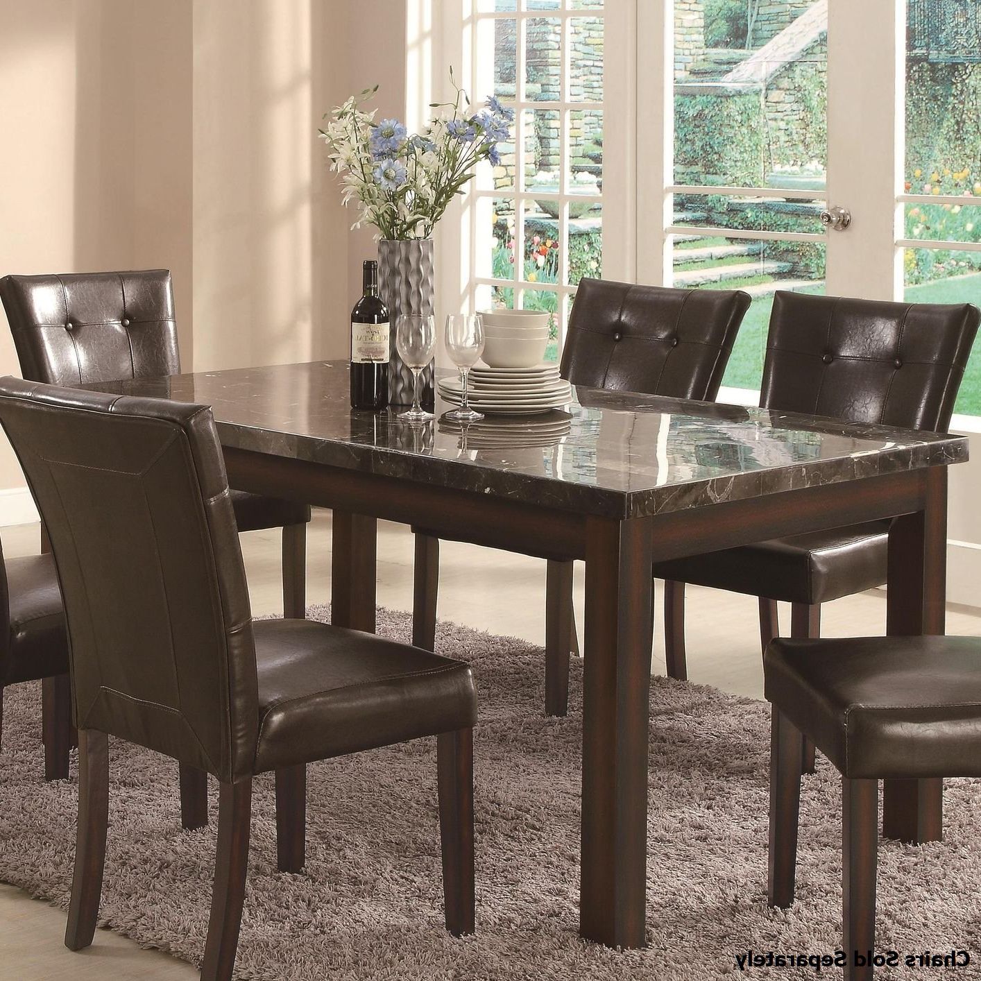 Favorite Brown Dining Tables Intended For Brown Marble Dining Table – Steal A Sofa Furniture Outlet (View 6 of 20)