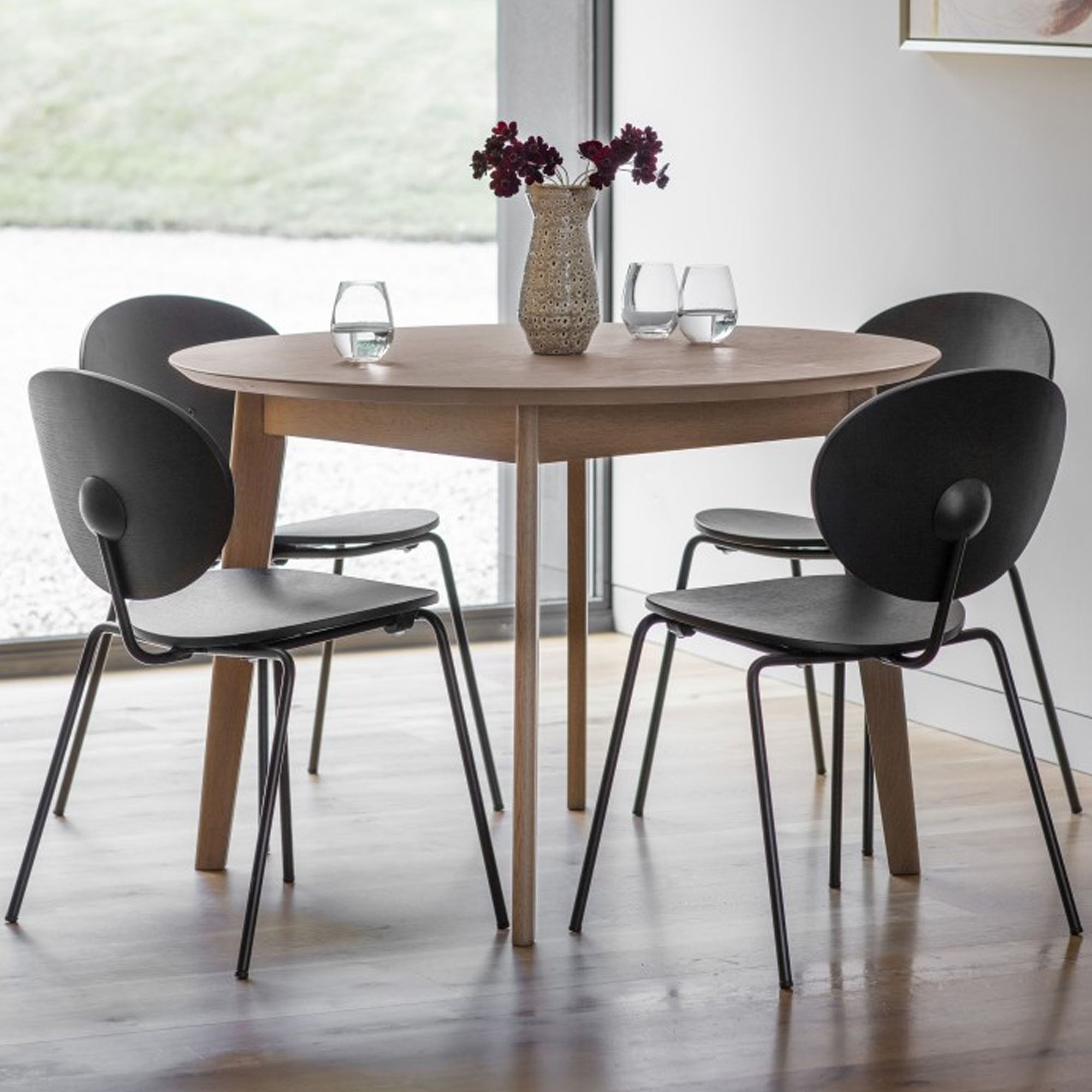 Gray Dining Tables In Well Known Forden Round Dining Table Grey (View 5 of 20)
