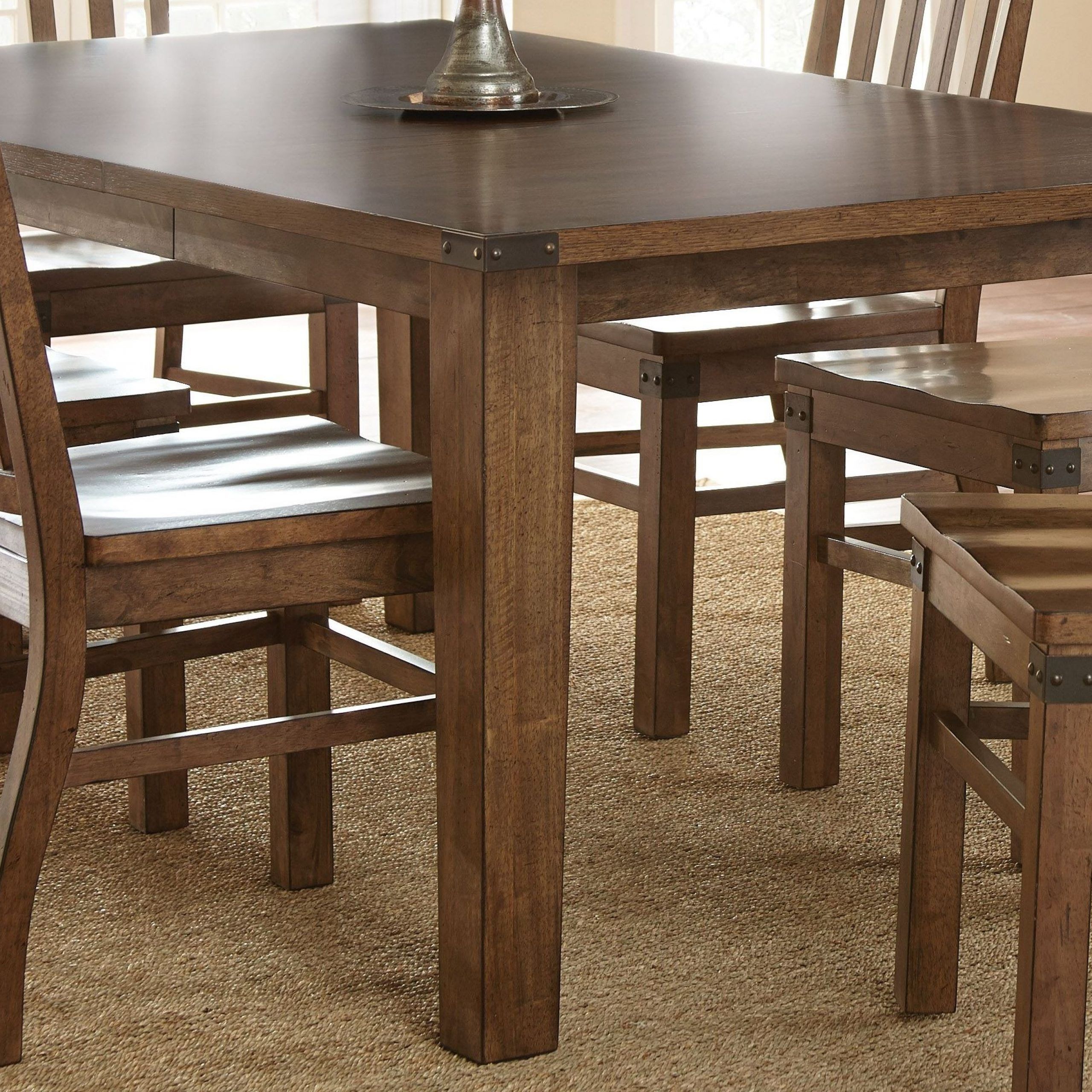 Hailee Antique Oak Extendable Rectangular Dining Table With Newest Natural Rectangle Dining Tables (View 3 of 20)