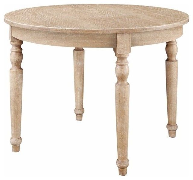 Linon Avalon Wood Round Dining Table In Light Brown Pertaining To Well Liked Light Brown Round Dining Tables (View 12 of 20)