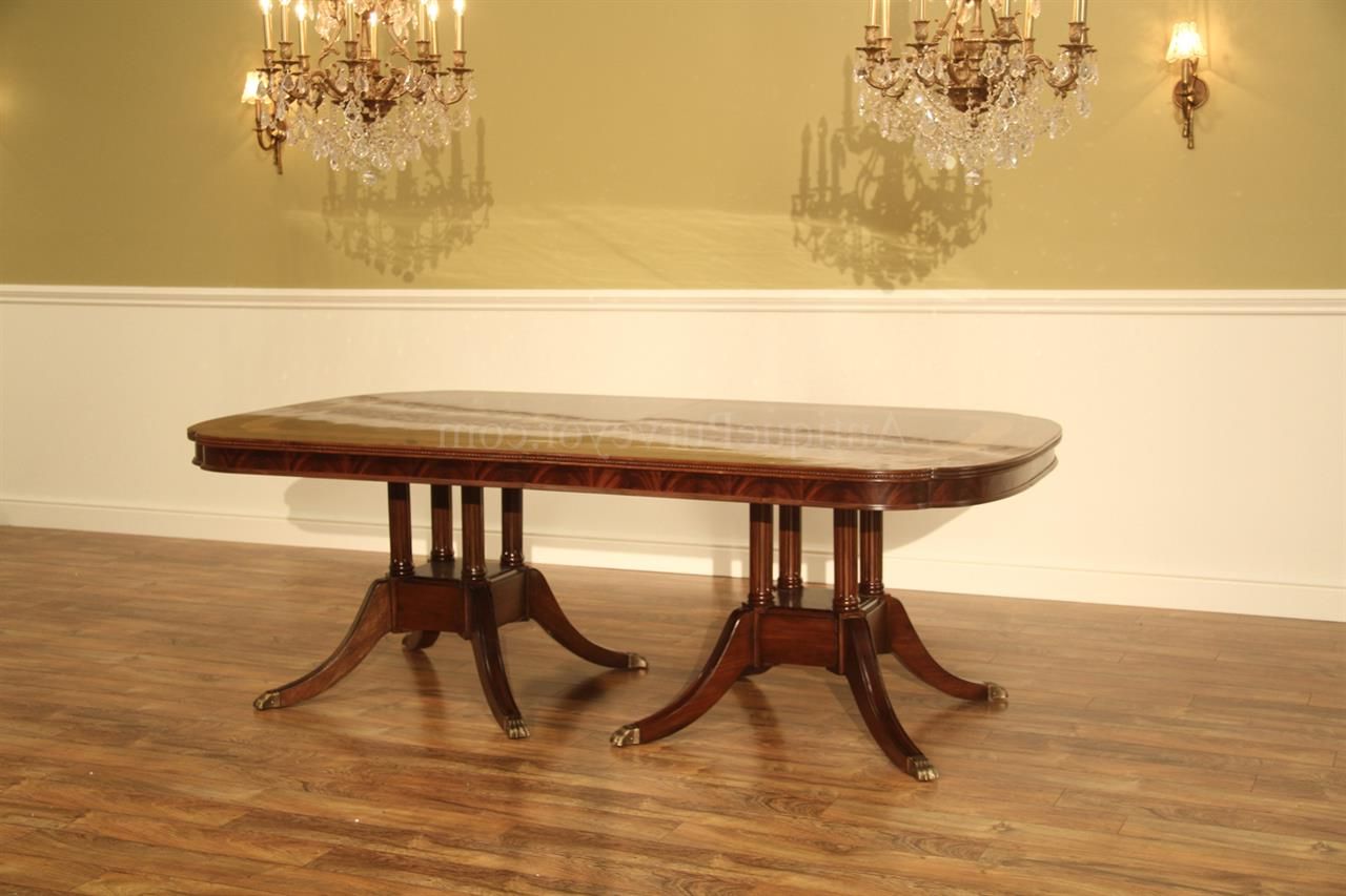 Mahogany Dining Tables With Most Recently Released Large 13 Foot Mahogany Dining Table Seats 16 People (View 11 of 20)