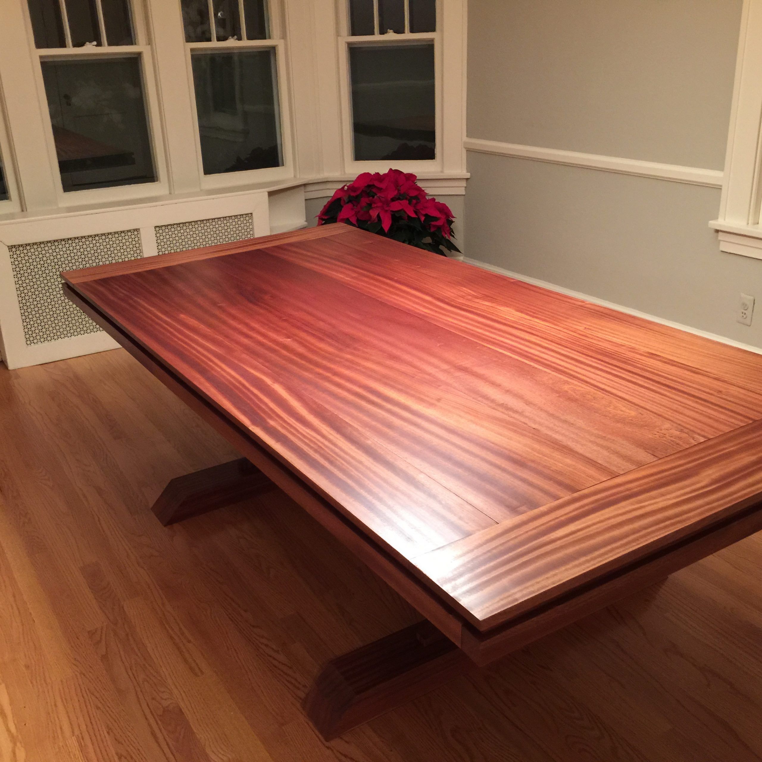 Mahogany Double Pedestal Farmhouse Dining Table (View 6 of 20)