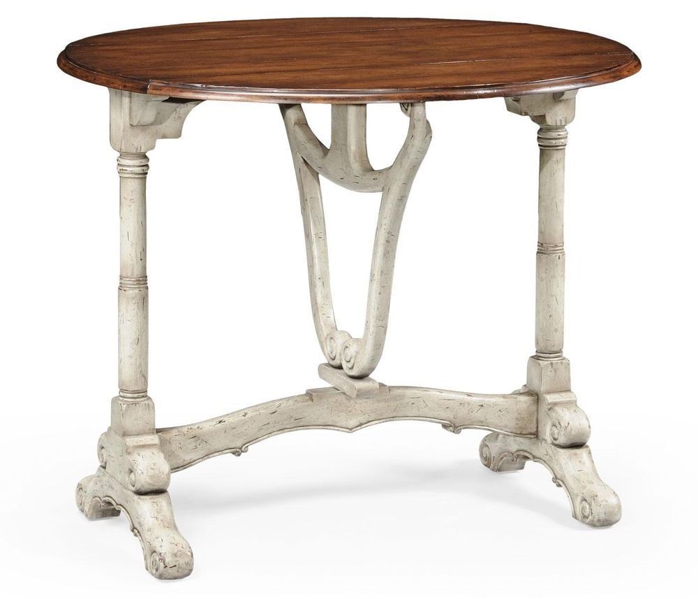 Preferred Gray Drop Leaf Tables Intended For New Jonathan Charles Accent Table Gray Gray Rope Leaf (View 16 of 20)