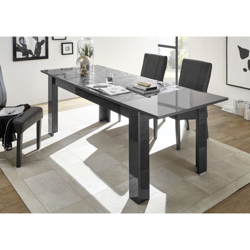 Prisma Decorative Grey Gloss Dining Table – Dining Tables Regarding Famous Glossy Gray Dining Tables (View 16 of 20)