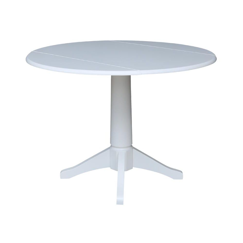 Round Dual Drop Leaf Pedestal Tables Within Favorite 42 In Round Dual Drop Leaf Pedestal Table –  (View 16 of 20)
