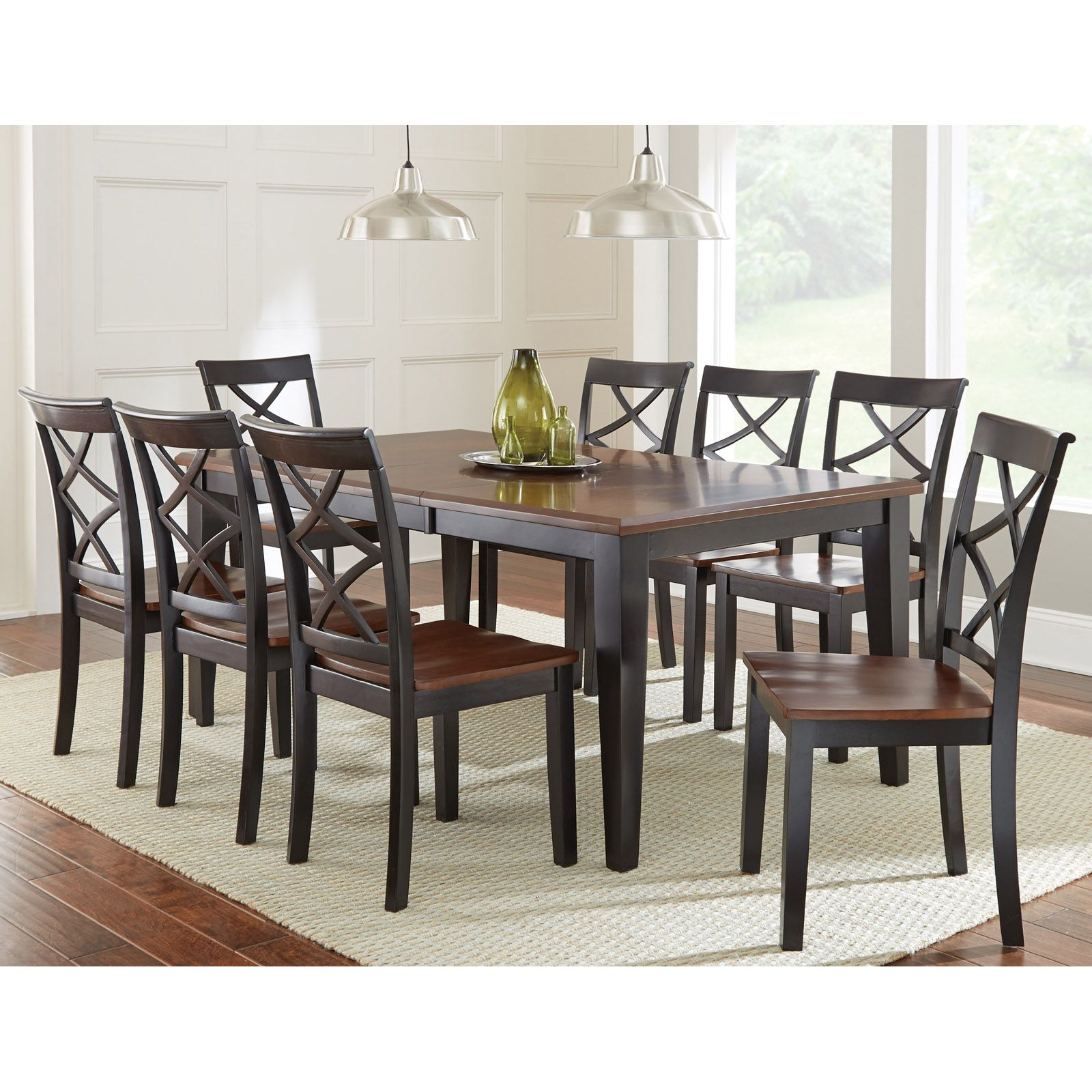 Steve Silver Rani 9 Piece Dining Table Set – Dining Table For Most Recent Silver Dining Tables (View 13 of 20)