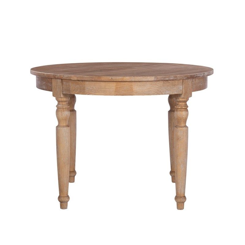 Trendy Light Brown Round Dining Tables With Regard To Linon Avalon Wood Round Dining Table In Light Brown – Cymx (View 6 of 20)