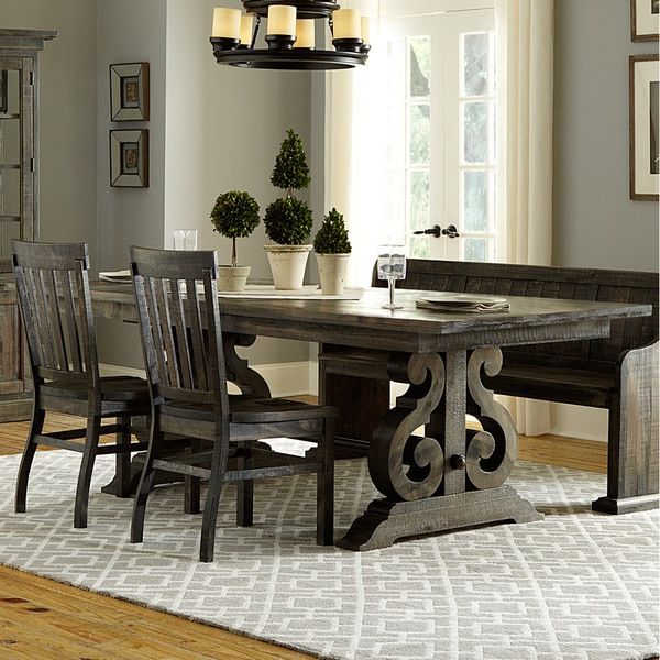 Trendy Natural Rectangle Dining Tables Within Shop The Gray Barn Kornfeld Aged Wood Rectangular Dining (View 18 of 20)