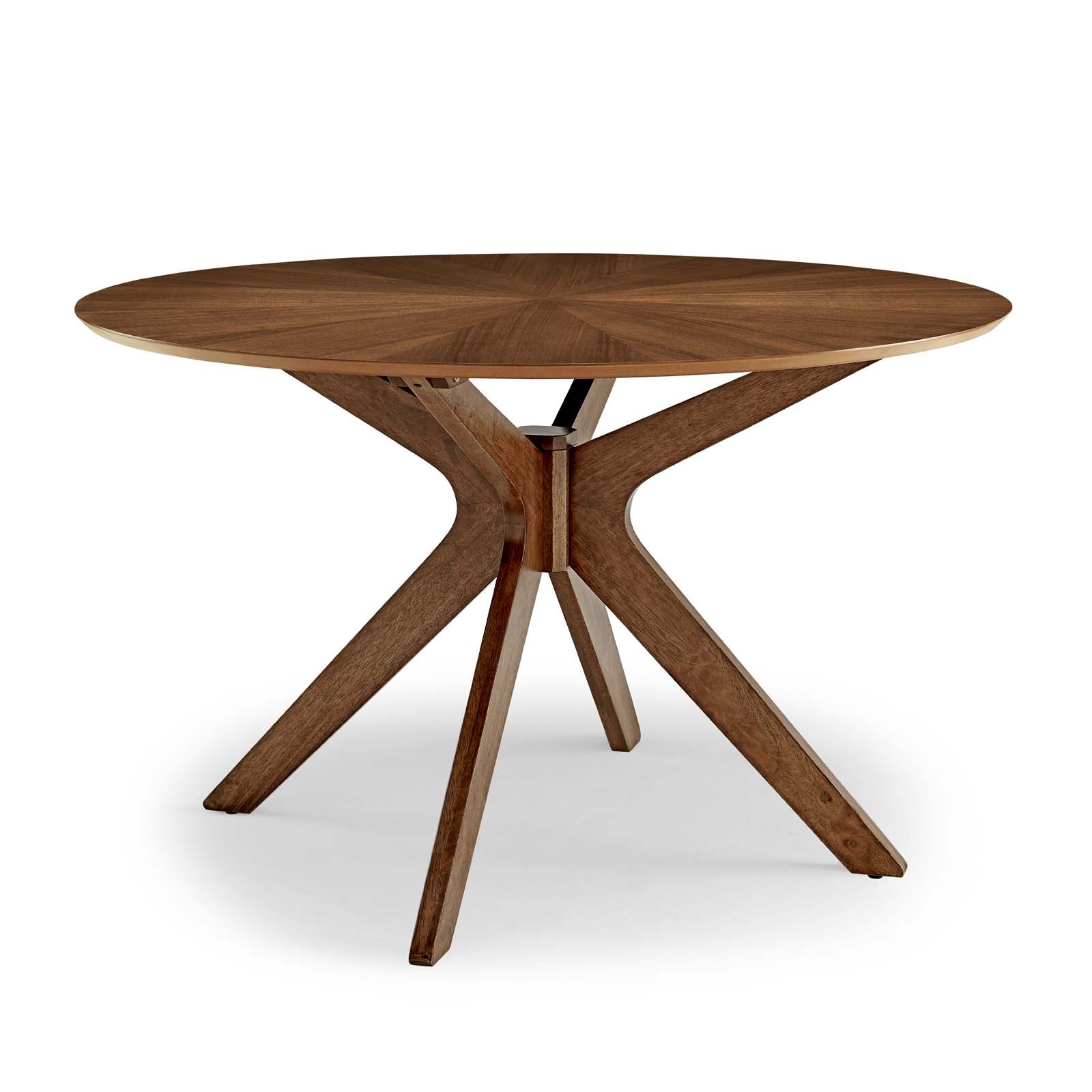 Walnut Tove Dining Tables For Newest Crossroads 47" Round Wood Dining Table Walnut (Gallery 19 of 20)
