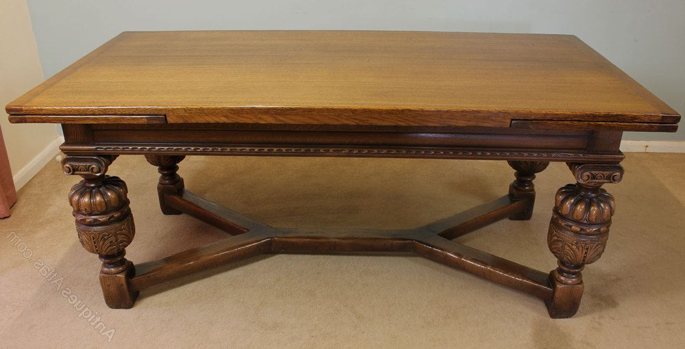 Well Known Antique Oak Dining Tables Throughout Antiques Atlas – Antique Oak Refectory Draw Leaf Dining Table (View 17 of 20)